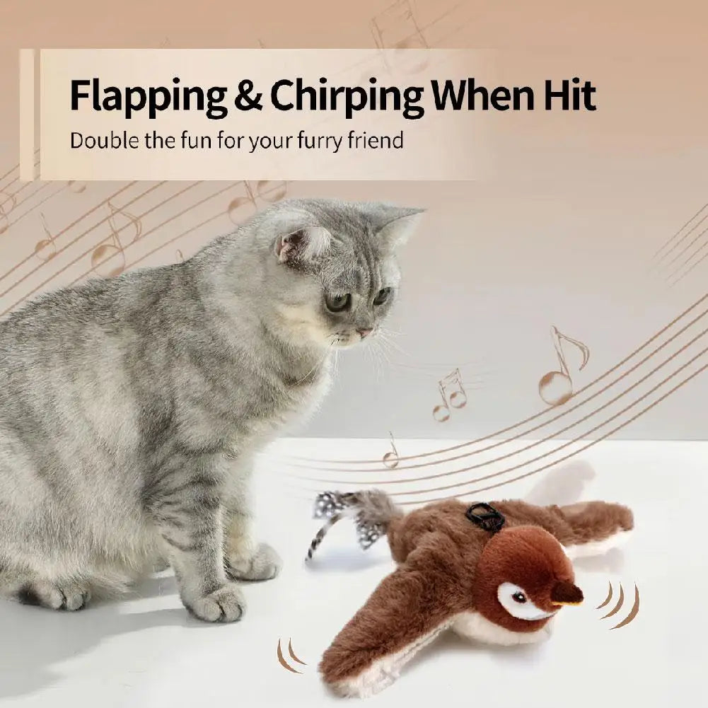 Cat Interactive Toy Chirping Bird