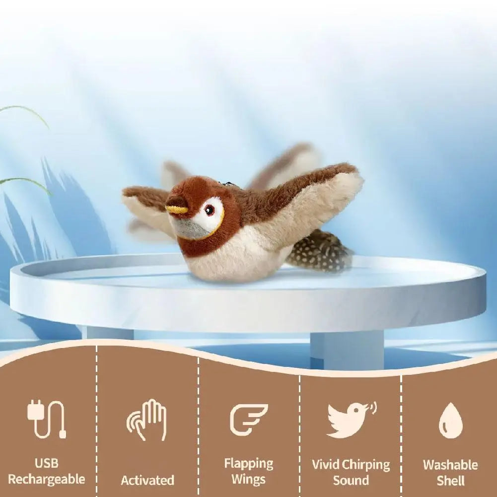 Cat Interactive Toy Chirping Bird